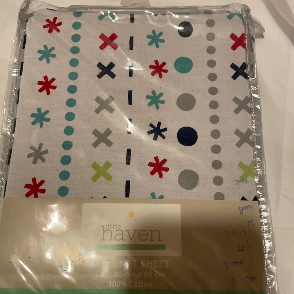 LA HAVEN BASSINET FITTED SHEET 100% COTTON